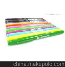 学生用品文具批发供应学生美术笔,儿童绘画笔,12色套装水彩笔